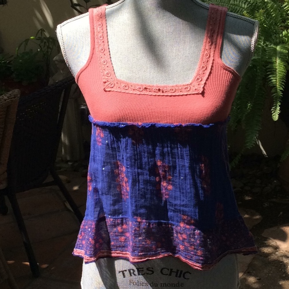 Free People boho tank